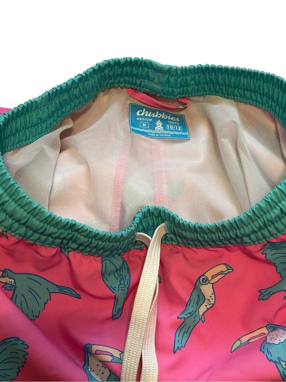 Chubbies Boys Swim Trunk Shorts Size Medium 10/12 Beach Vacation Summer